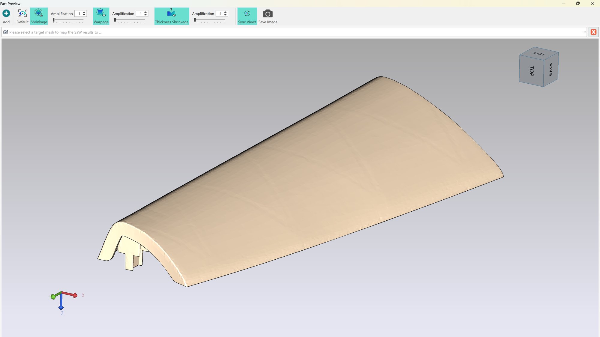 Photorealistic rendering of a plastic injection molded part showing authentic surface graining, illustrating the part's texture, deformations, and how it will look under real-world lighting. Ideal for accurate design reviews and defect identification before production begins.