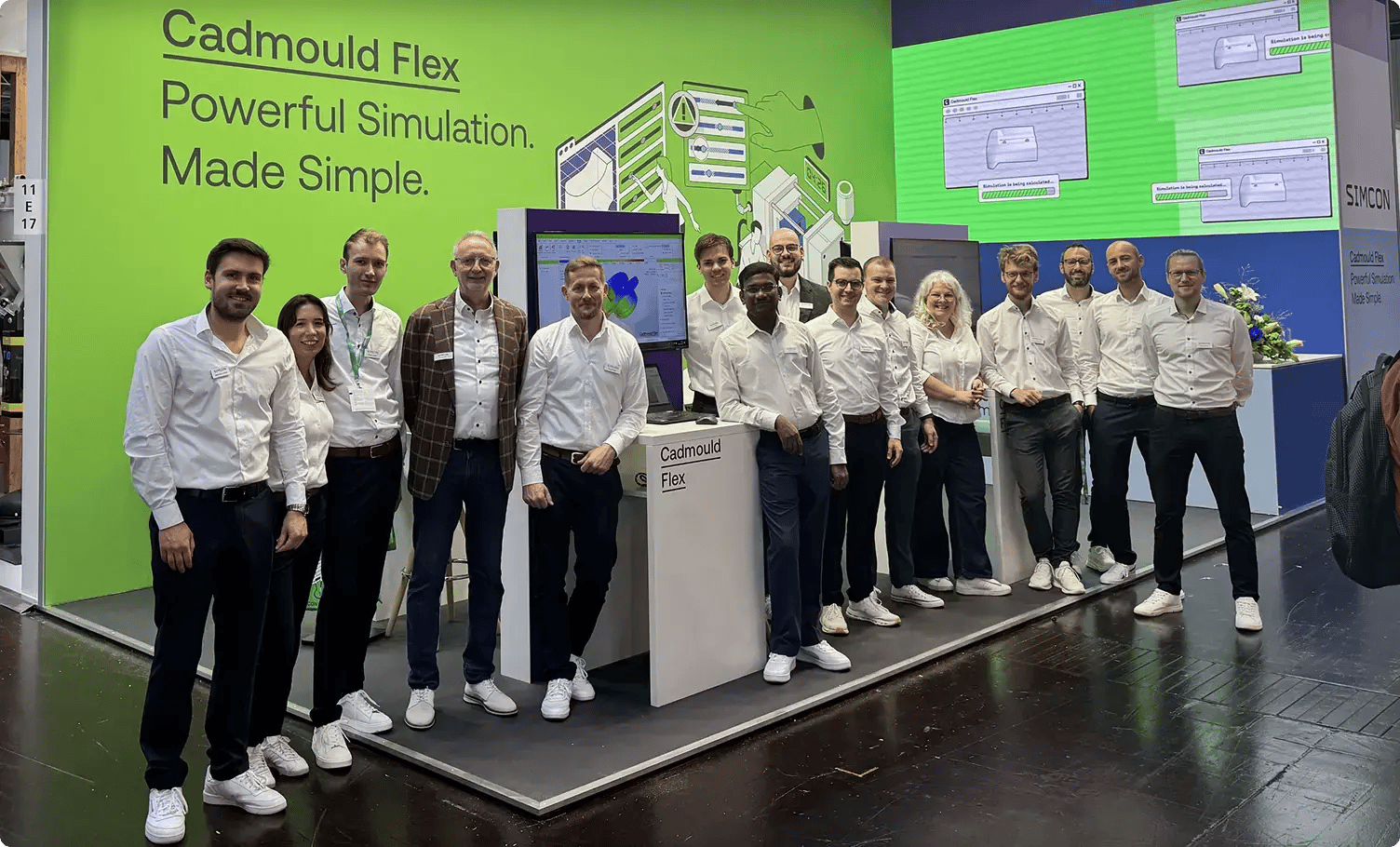 SIMCON Team on a panair all dressed in white and black